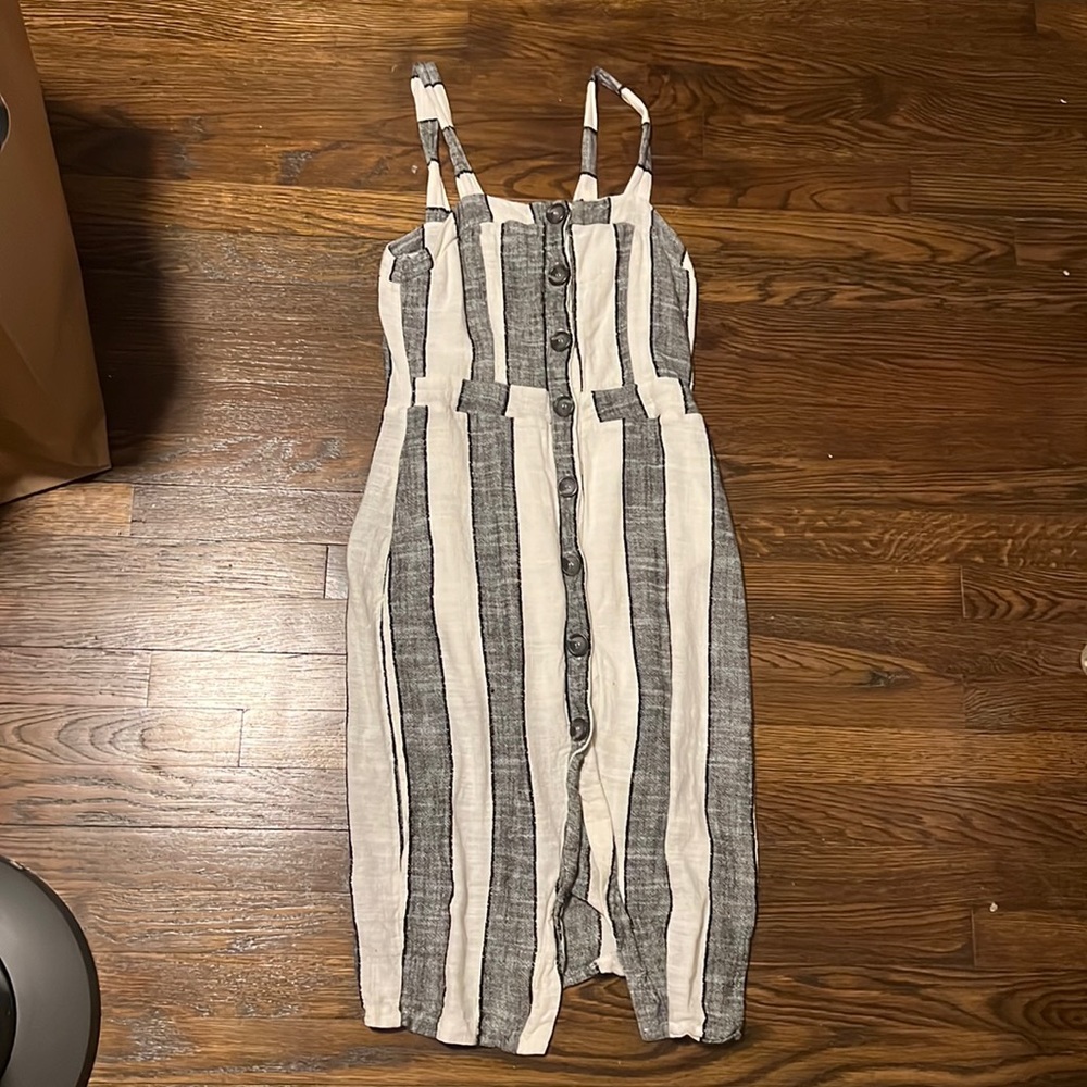 Buttoned down striped dress